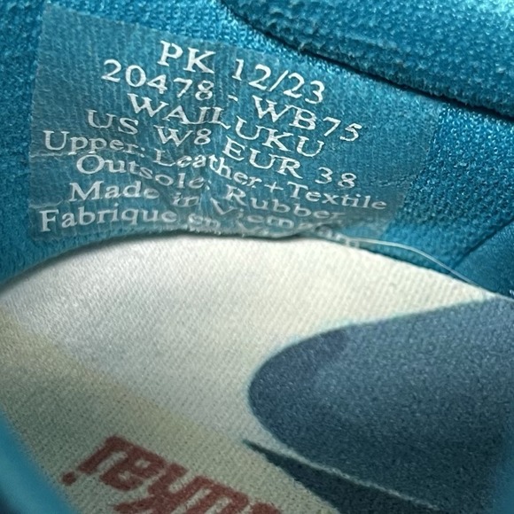 Olukai Shoes Women 8 White Lagoon Mailuku Comfort Walking Drop in Heel Quick Dry - Picture 6 of 7